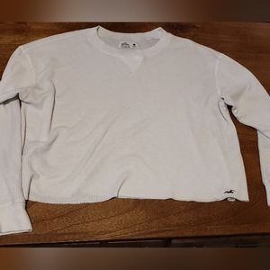 Hollister oversized white sweater, Size S